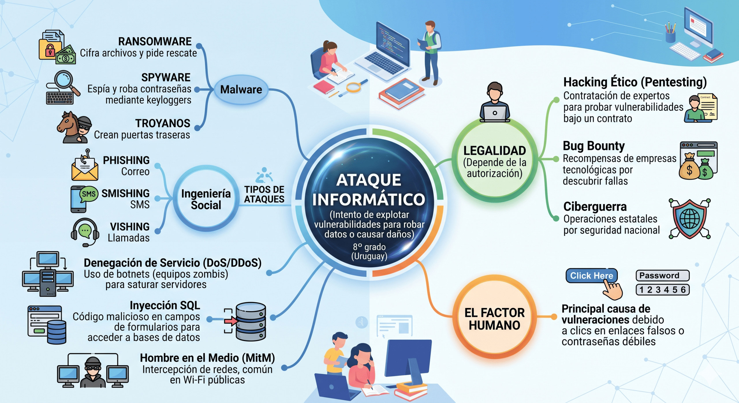 Mapa mental Ataque informático